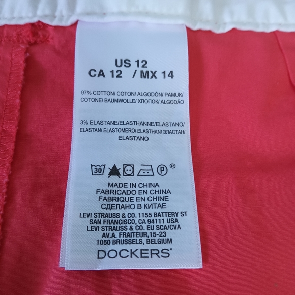 🎁 NWT Dockers from Levi Strauss & Co. Fabulous, Vintage, Skort, Size 12 - Picture 11 of 15